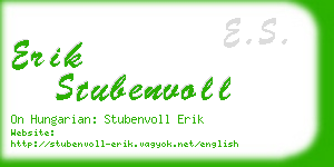 erik stubenvoll business card